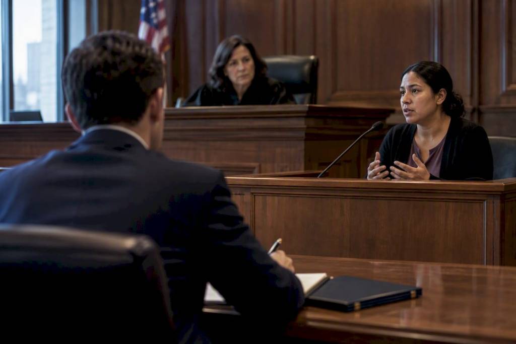 Asylum testimony during immigration court hearing